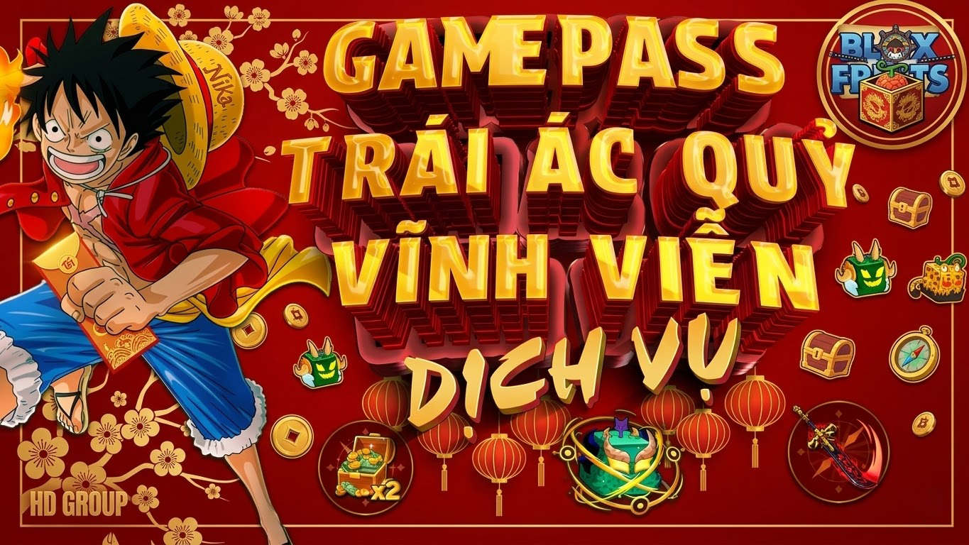 DỊCH VỤ GAMEPASS - TRÁI VĨNH VIỄN BLOX FRUITS